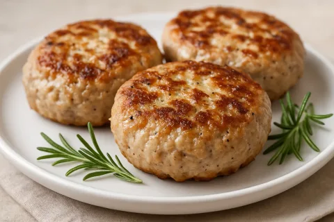 Hamburger di tacchino in friggitrice ad aria